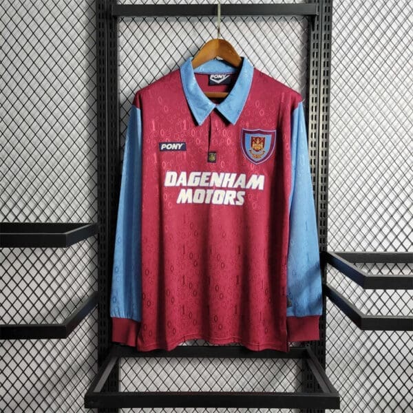 West Ham Utd 1995/1997 Home Kit- Long Sleeves