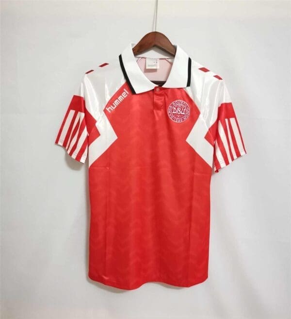 Denmark 1992 Champions League Red Champions Kit