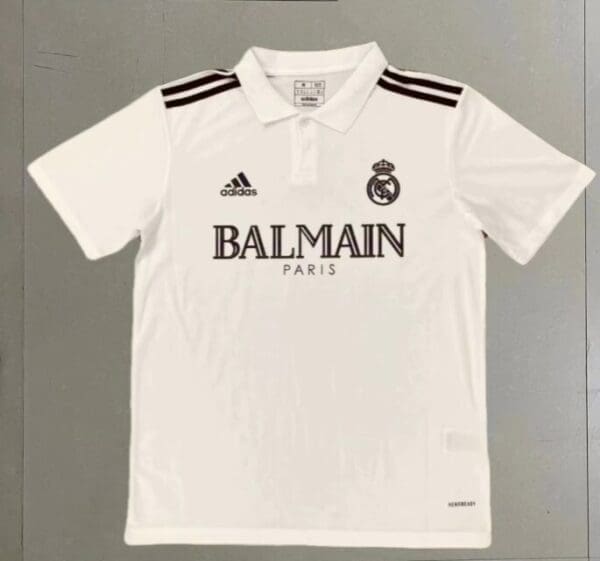 Real Madrid Balmain Polo Special Edition White Kit – Fan Version