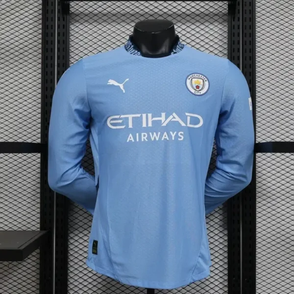 Manchester City 2024/25 Home Jersey – Player Version - Long Sleeves