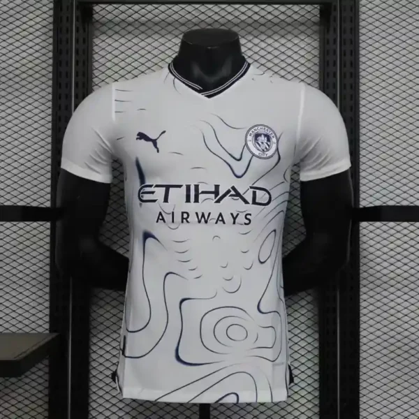 Manchester City 2024/25 Away White Jersey – Player Version