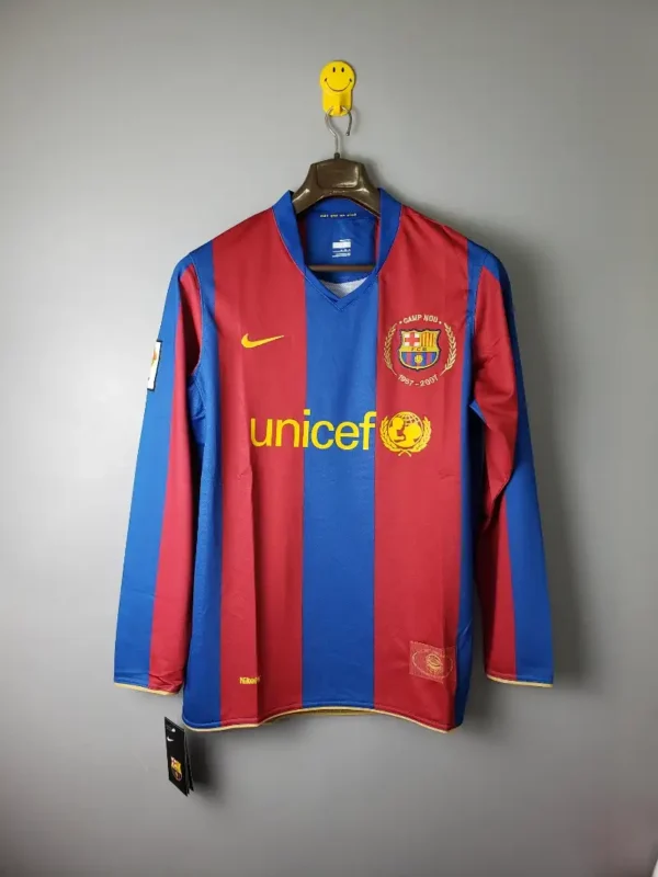 FC Barcelona 2007-08 Home Kit -Long Sleeve