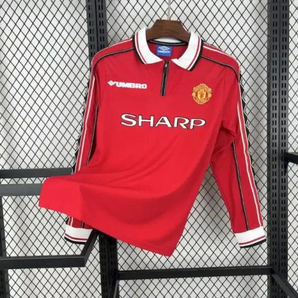 Manchester United 1998/1999 Home Kit – Long Sleeve