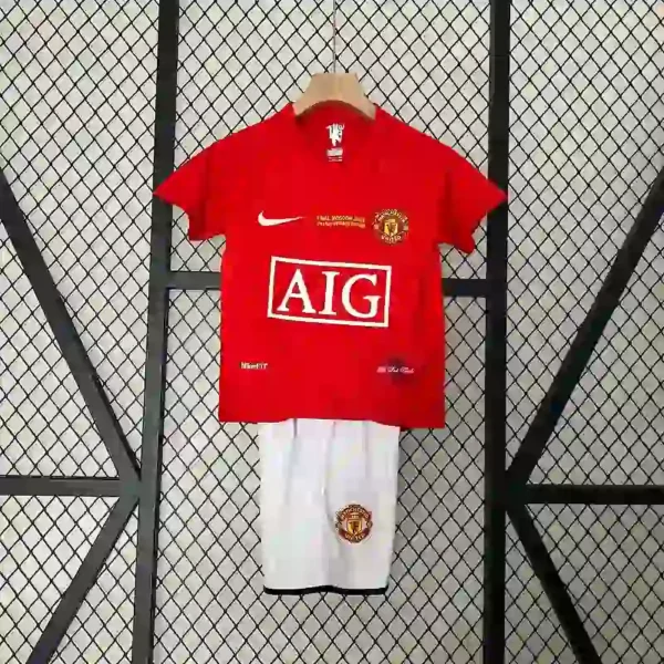 Manchester United 2007-08 Home Kit – Kids