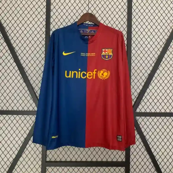 FC Barcelona 2008-09 Home Kit -Long Sleeve