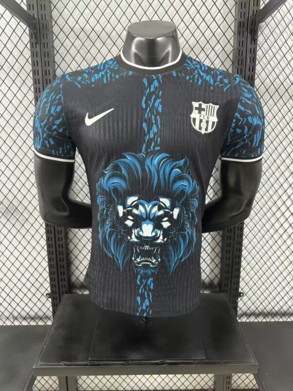 FC Barcelona Special Edition Black& Blue Lion Jersey – Player version