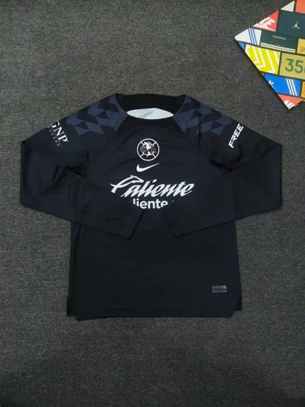 Club América 24/25 Black Goalkeeper Kit -Long Sleeve – Fan Version