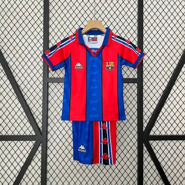 Fc Barcelona 1995-97 Home Kit - Kids