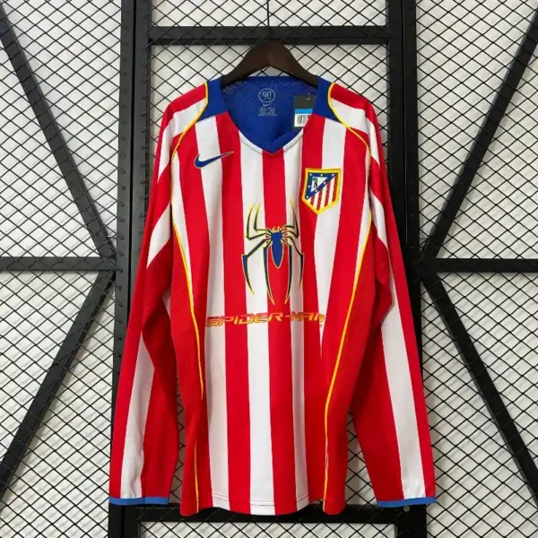 Atletico Madrid 2004-05 Home Kit -Long Sleeve – Fan Version