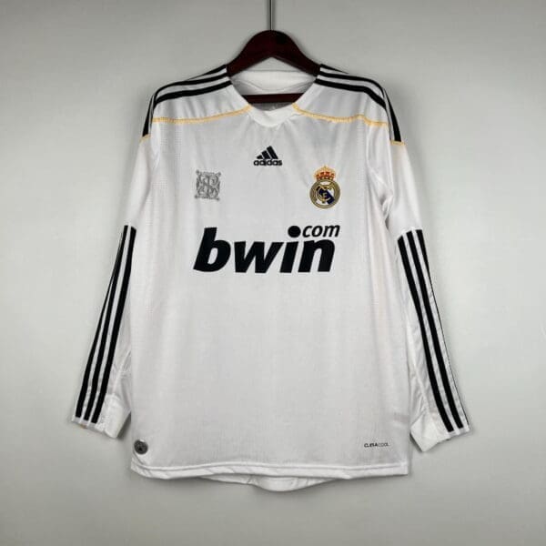 Real Madrid 2009-10 Home Kit -Long Sleeve – Fan Version