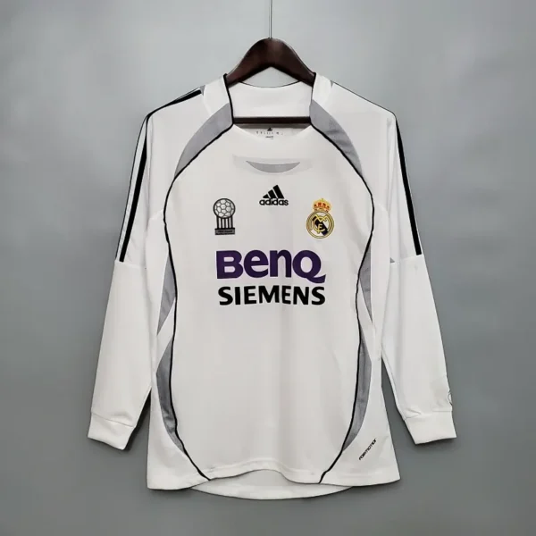 Real Madrid 2006-07 Home Kit -Long Sleeve – Fan Version