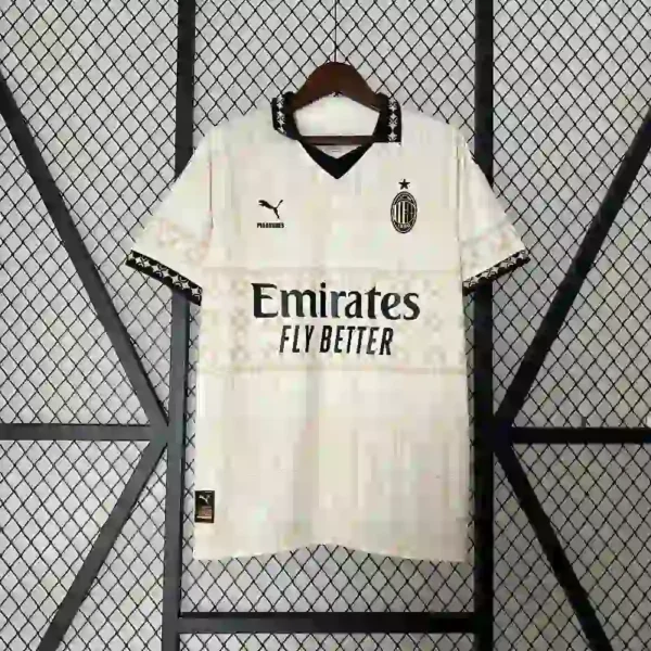 Ac Milan x Pleasures White Jersey – Fan Version