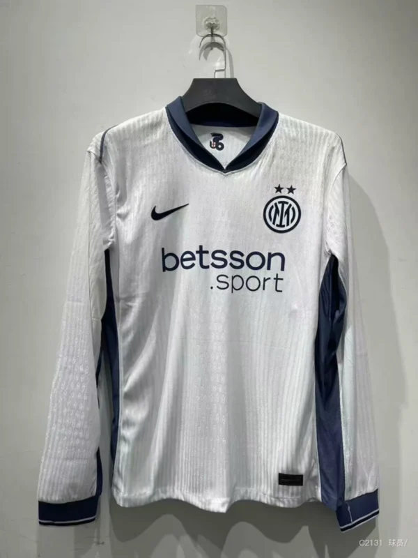 Inter Milan Away Jersey 24/25 -Long Sleeve - Fan Version
