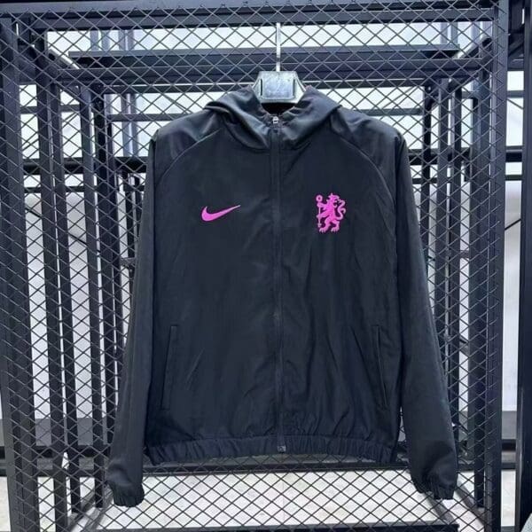 Chelsea FC 2025/26 Black Windbreaker