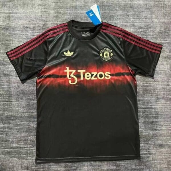 Manchester United 2025/26 Black & Red Special Edition Kit – Fan Version