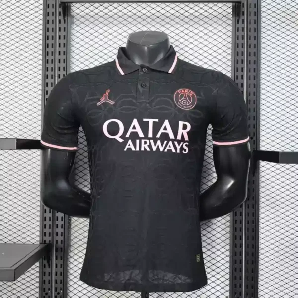PSG Polo Black & pink Kit – Player Version football kit