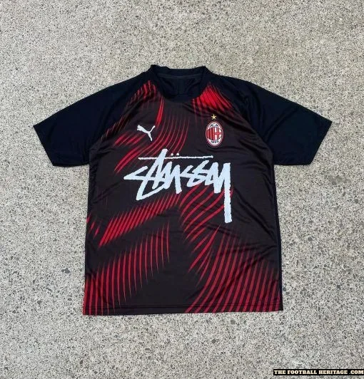 AC Milan x Stussy shirt