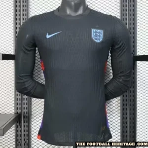 England 2025 Away Black Kit Long Sleeves
