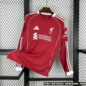 IiverpooI 25/26 Home Kit Long sleeve